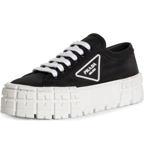 prada lug-sole platform sneakers|Prada sneakers for women.